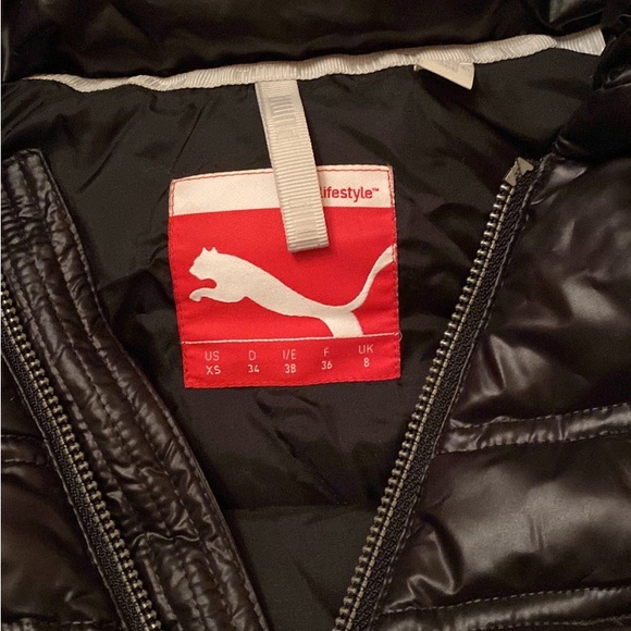 Puma Women Black Puffer Down Vest XS - Picture 3 of 3